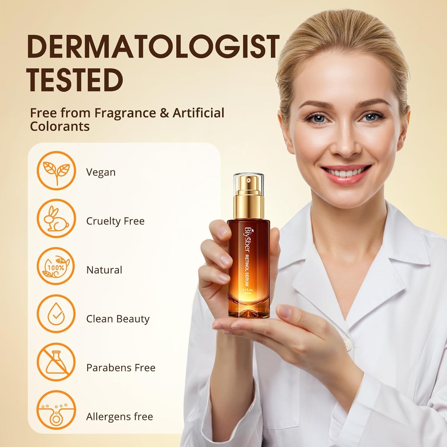 Retinol Collagen Serum for Face: Anti Aging & Anti Wrinkle Repair Peptide Serum with Boost Hydration Formula - Day/Night Facial Firming Neck Plump Skin Care for Women/Men(1.70 Fl Oz)